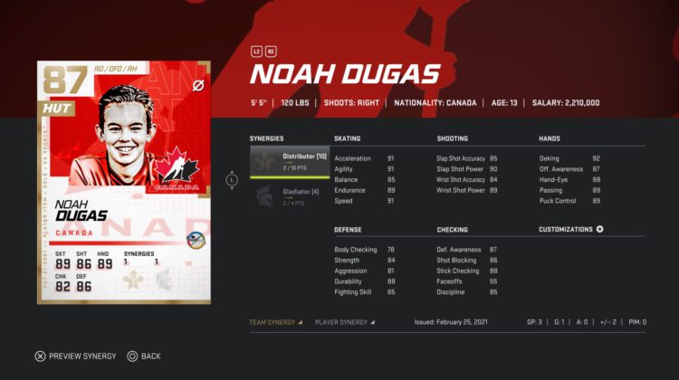 Noah Dugas NHL '21